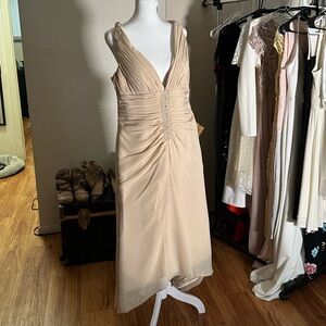 NWT- champagne formal dress